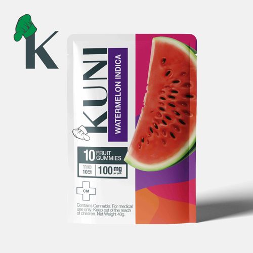 Watermelon Gummies 10 mg Indica 100 mg