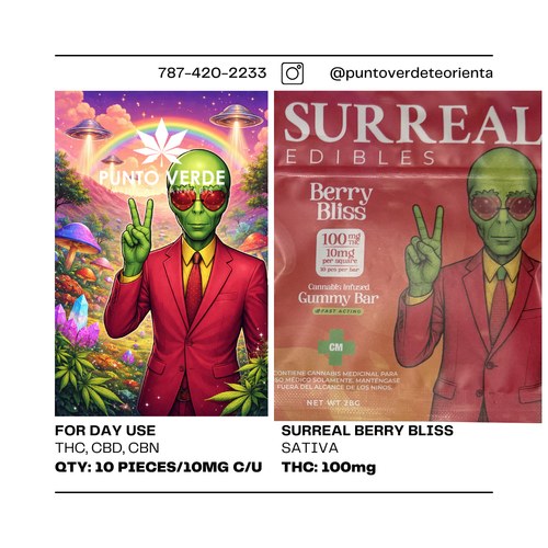 Surreal - Berry Bliss Gummy Bar 100mg