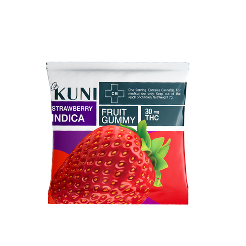 KUNI Strawberry Gummy Indica 100 mg