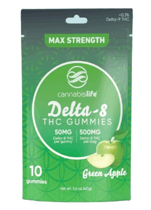 Delta 8 Gummies Green Apple 500mg